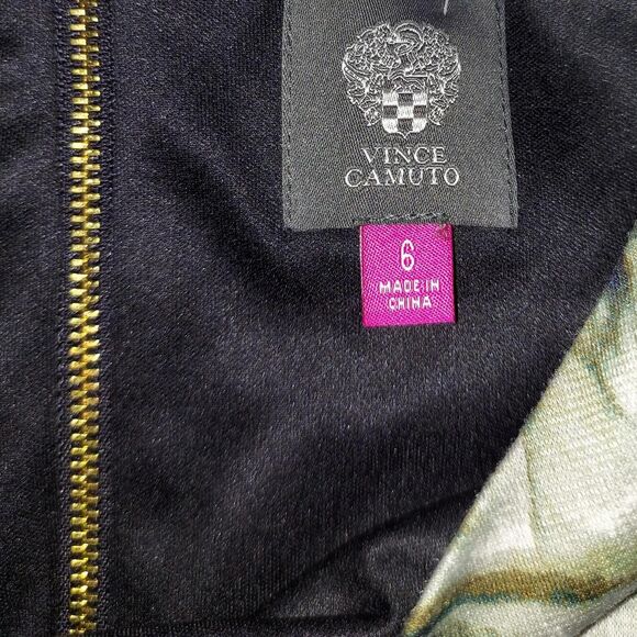 Vince-camuto Women's Grey and Brown Snakeskin Print Dress size 6 fully lined - Picture 2 of 7